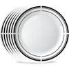 image:imageCorelle 6Piece 18oz Round Bowls Vitrelle Triple Layer Glass Perfect for Soup Cereal and Snacks Lightweight Chip and Scratch Resistant Microwave and Dishwasher Safe Botanical StripesBrasserie