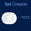 image:imageCorelle 6Piece 18oz Round Bowls Vitrelle Triple Layer Glass Perfect for Soup Cereal and Snacks Lightweight Chip and Scratch Resistant Microwave and Dishwasher Safe Botanical StripesCaspian