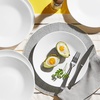 image:imageCorelle Vitrelle 4Pieces 18Oz SoupCereal Bowls Chip amp Crack Resistant Glass Dinnerware Set Bowls Winter Frost White18oz Bowls