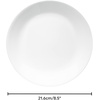 image:imageCorelle Vitrelle 4Pieces 18Oz SoupCereal Bowls Chip amp Crack Resistant Glass Dinnerware Set Bowls Winter Frost White85 Salad Plates