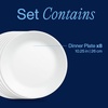 image:imageCorelle Vitrelle 6Piece Bowl Set Triple Layer Glass and Chip Resistant 20Oz Lightweight Round Bowls Winter Frost White1025 Dinner Plates