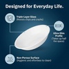 image:imageCorelle Vitrelle 6Piece Bowl Set Triple Layer Glass and Chip Resistant 20Oz Lightweight Round Bowls Winter Frost White6PC 20oz Bowls