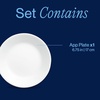 image:imageCorelle Vitrelle 6Piece Bowl Set Triple Layer Glass and Chip Resistant 20Oz Lightweight Round Bowls Winter Frost White6PC 675 Appetizer Plate
