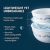 image:imageCorelle Vitrelle 6Piece SoupCereal Bowl Set Triple Layer Glass and Chip Resistant 16Oz Lightweight Round Bowls Portofino16oz Bowls
