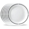 image:imageCorelle 6Piece 18oz Round Bowls Vitrelle Triple Layer Glass Perfect for Soup Cereal and Snacks Lightweight Chip and Scratch Resistant Microwave and Dishwasher Safe Botanical StripesBrasserie
