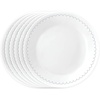 image:imageCorelle 6Piece 18oz Round Bowls Vitrelle Triple Layer Glass Perfect for Soup Cereal and Snacks Lightweight Chip and Scratch Resistant Microwave and Dishwasher Safe Botanical StripesCaspian