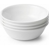 image:imageCorelle Vitrelle 2PC Large 1Qt Glass Serving Bowl Crack and Chip Resistant Square Serving Trays White4PC 46oz Bowls