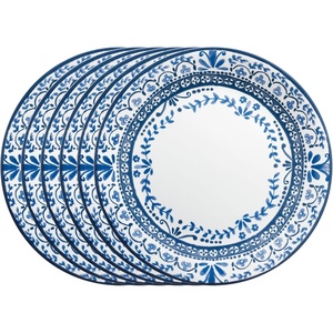 image:imageCorelle Vitrelle 6Piece SoupCereal Bowl Set Triple Layer Glass and Chip Resistant 16Oz Lightweight Round Bowls Portofino1025 Dinner Plates
