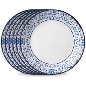 image:imageCorelle Vitrelle 6Piece SoupCereal Bowl Set Triple Layer Glass and Chip Resistant 16Oz Lightweight Round Bowls Portofino85 Lunch Plates