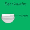 image:imageCorelle Vitrelle 6Piece 22Oz Cereal Soup Bowls Triple Layer Glass and Chip Resistant Lightweight Square Dinnerware Bowl Set Simple LinesBlack Banded
