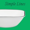 image:imageCorelle Vitrelle 6Piece 22Oz Cereal Soup Bowls Triple Layer Glass and Chip Resistant Lightweight Square Dinnerware Bowl Set Simple LinesBlack Banded