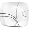 image:imageCorelle Vitrelle 6Piece 22Oz Cereal Soup Bowls Triple Layer Glass and Chip Resistant Lightweight Square Dinnerware Bowl Set Simple LinesSimple Lines
